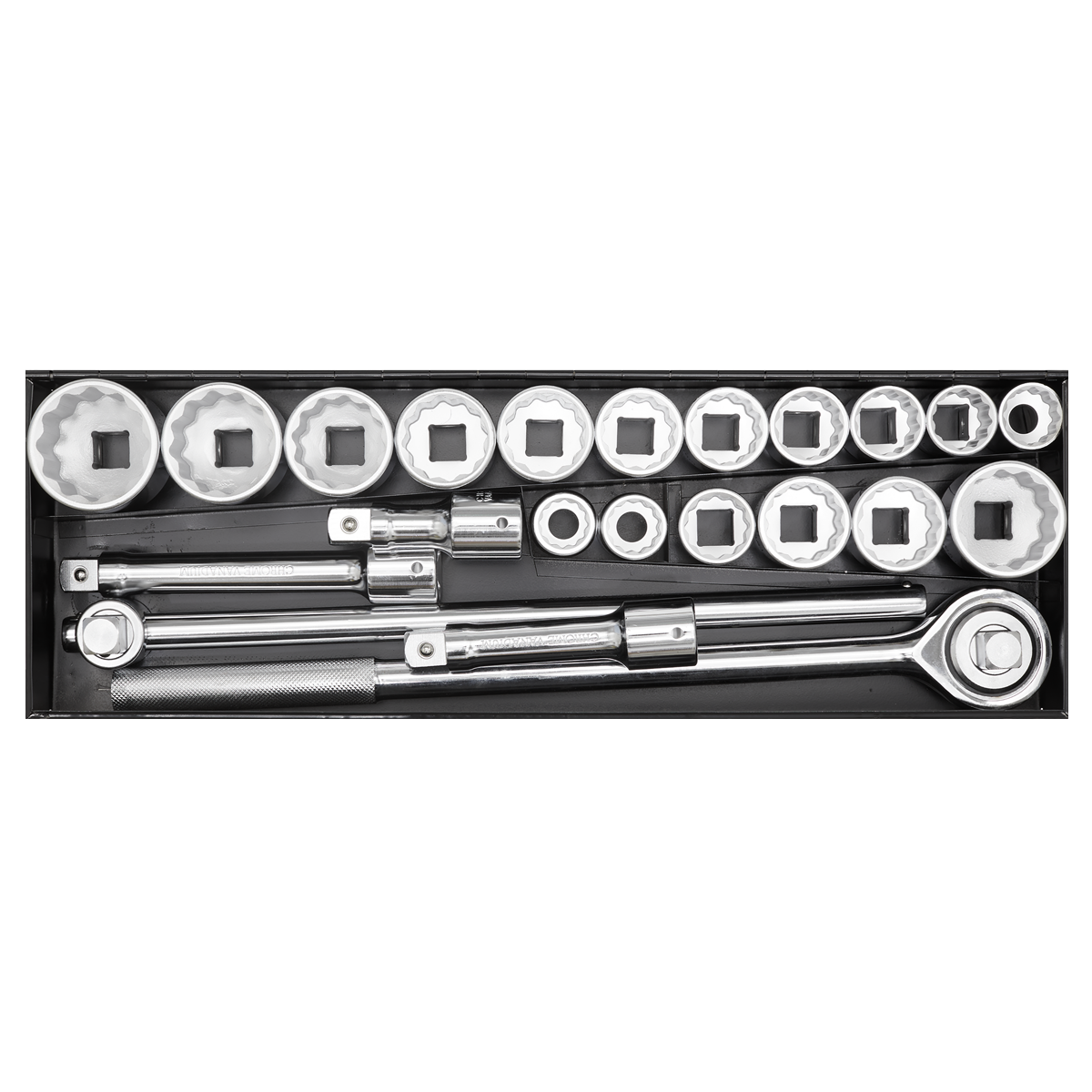 Sealey AK259/CRV Premier Socket Set 3/4"Sq Drive 12-point 22pc - additional view 2