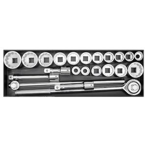 Sealey AK259/CRV Premier Socket Set 3/4"Sq Drive 12-point 22pc - additional view 2