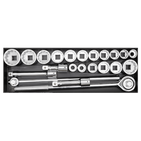 Sealey AK259/CRV Premier Socket Set 3/4"Sq Drive 12-point 22pc - additional view 2