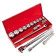 Sealey AK2597 Premier Socket Set 3/4"Sq Drive 17pc