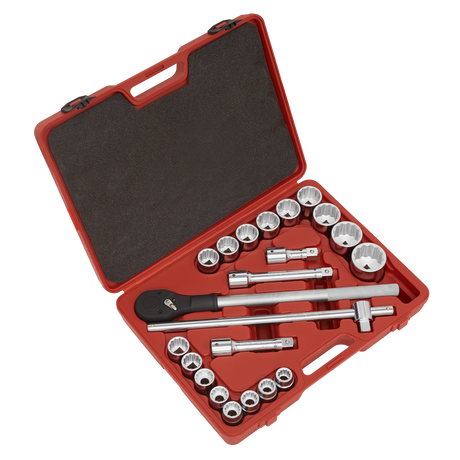 Sealey AK2598 Premier Socket Set 3/4"Sq Drive 12-point 22pc