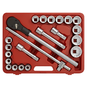 Sealey AK2598 Premier Socket Set 3/4"Sq Drive 12-point 22pc - additional view 2