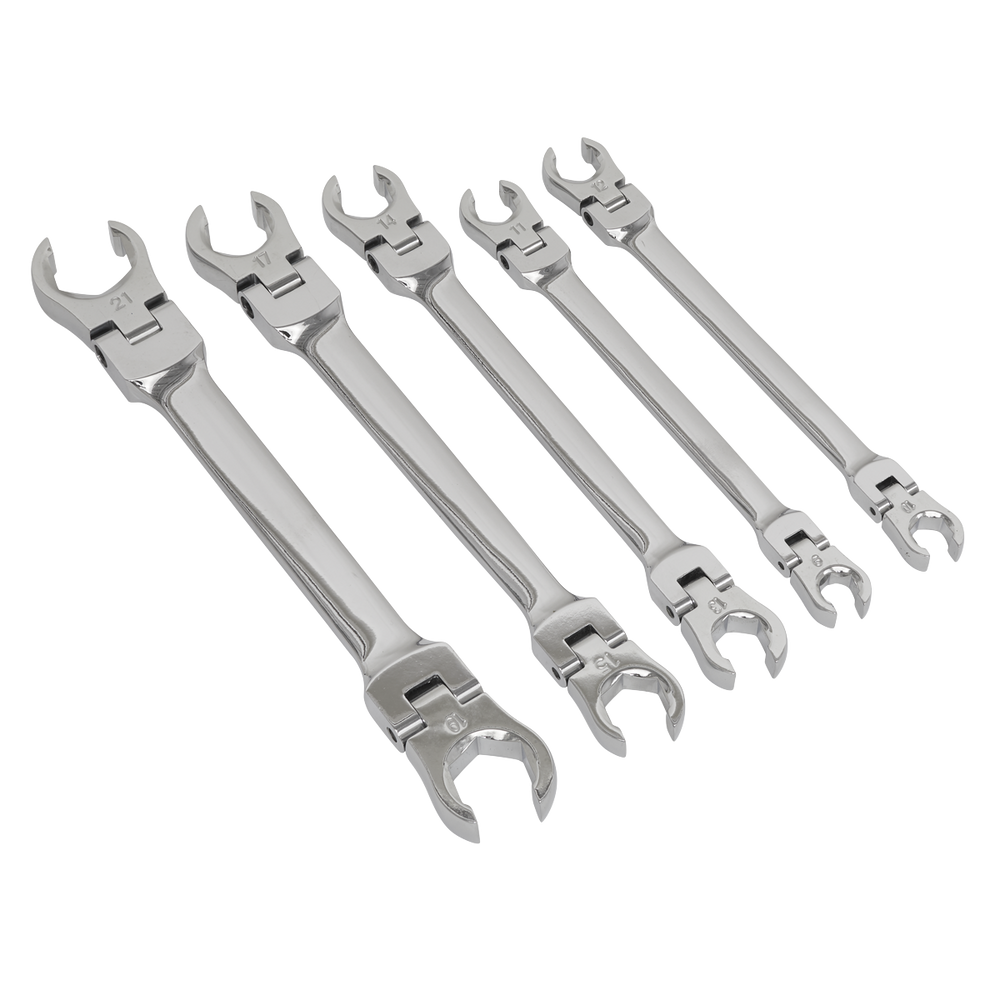Sealey AK2652 Premier Flexi-Head Flare Nut Spanner Set 5pc - additional view 4
