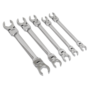 Sealey AK2652 Premier Flexi-Head Flare Nut Spanner Set 5pc - additional view 4