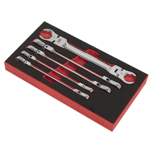 Sealey AK2652 Premier Flexi-Head Flare Nut Spanner Set 5pc - additional view 2