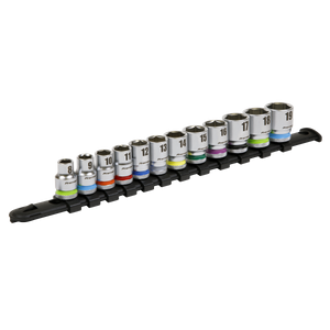 Sealey AK2660 Premier Platinum Socket Set 3/8"Sq Drive 12pc