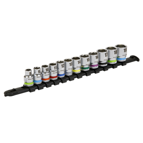 Sealey AK2660 Premier Platinum Socket Set 3/8"Sq Drive 12pc