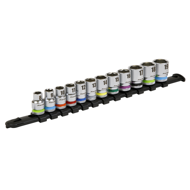 Sealey AK2660 Premier Platinum Socket Set 3/8"Sq Drive 12pc