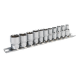 Sealey AK2670 Premier Imperial Socket Set 1/4"Sq Drive 11pc
