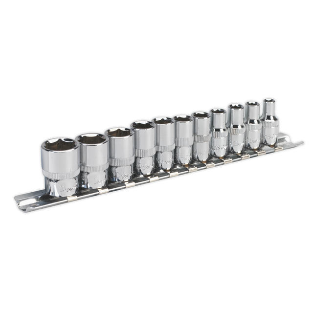 Sealey AK2670 Premier Imperial Socket Set 1/4"Sq Drive 11pc