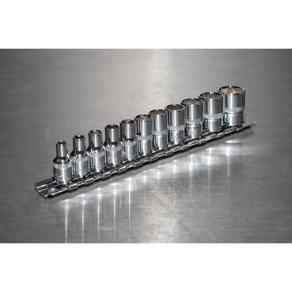 Sealey AK2670 Premier Imperial Socket Set 1/4"Sq Drive 11pc - additional view 2