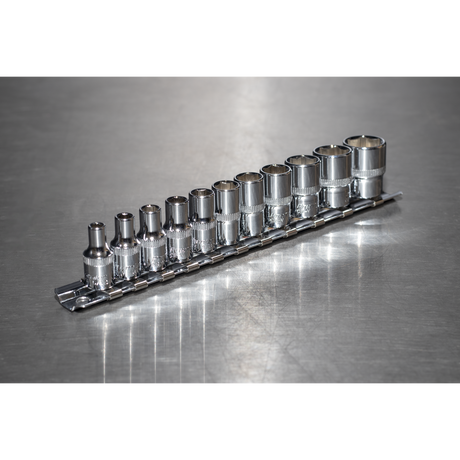 Sealey AK2670 Premier Imperial Socket Set 1/4"Sq Drive 11pc - additional view 2