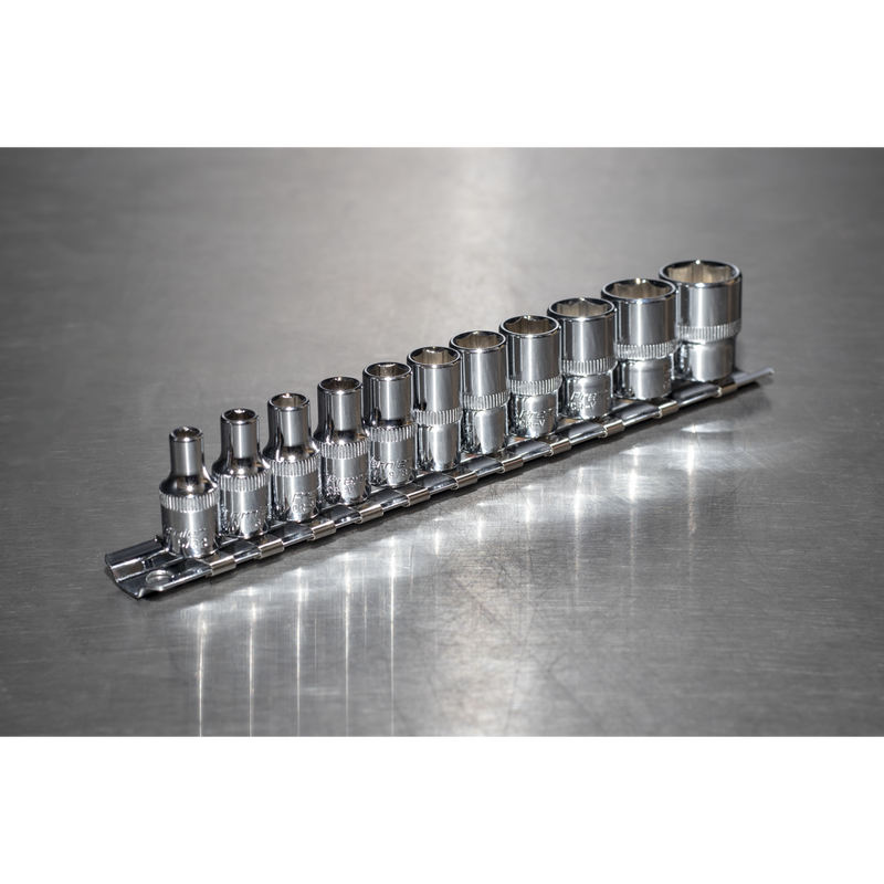 Sealey AK2670 Premier Imperial Socket Set 1/4"Sq Drive 11pc - additional view 2