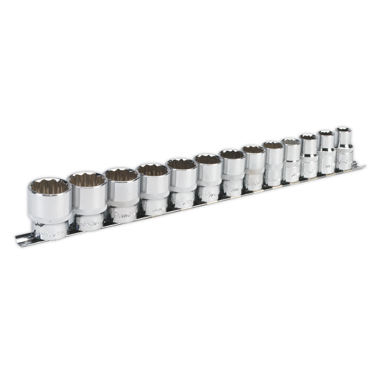 Sealey AK2674 Premier Imperial Socket Set 1/2"Sq Drive 12-point 13pc