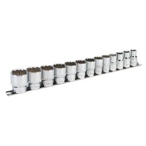 Sealey AK2674 Premier Imperial Socket Set 1/2"Sq Drive 12-point 13pc