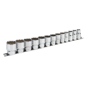 Sealey AK2674 Premier Imperial Socket Set 1/2"Sq Drive 12-point 13pc
