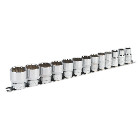 Sealey AK2674 Premier Imperial Socket Set 1/2"Sq Drive 12-point 13pc