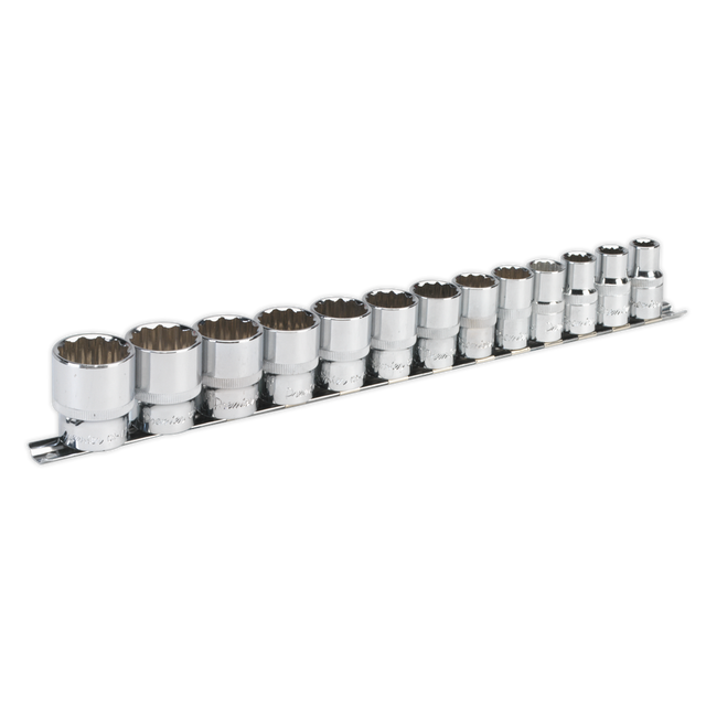 Sealey AK2674 Premier Imperial Socket Set 1/2"Sq Drive 12-point 13pc