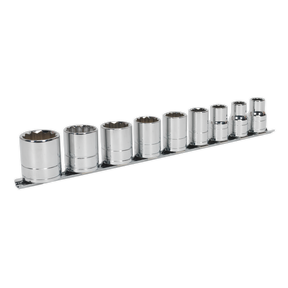 Sealey AK2677 Premier Whitworth Socket Set 1/2"Sq Drive 9pc