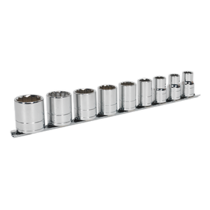 Sealey AK2677 Premier Whitworth Socket Set 1/2"Sq Drive 9pc