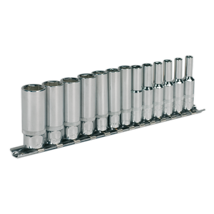 Sealey AK2692 Premier Deep Socket Set 1/4"Sq Drive 13pc