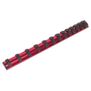 Sealey AK27082 Premier Magnetic Socket Retaining Rail with 13 Clips 1/4"Sq Drive - additional view 2