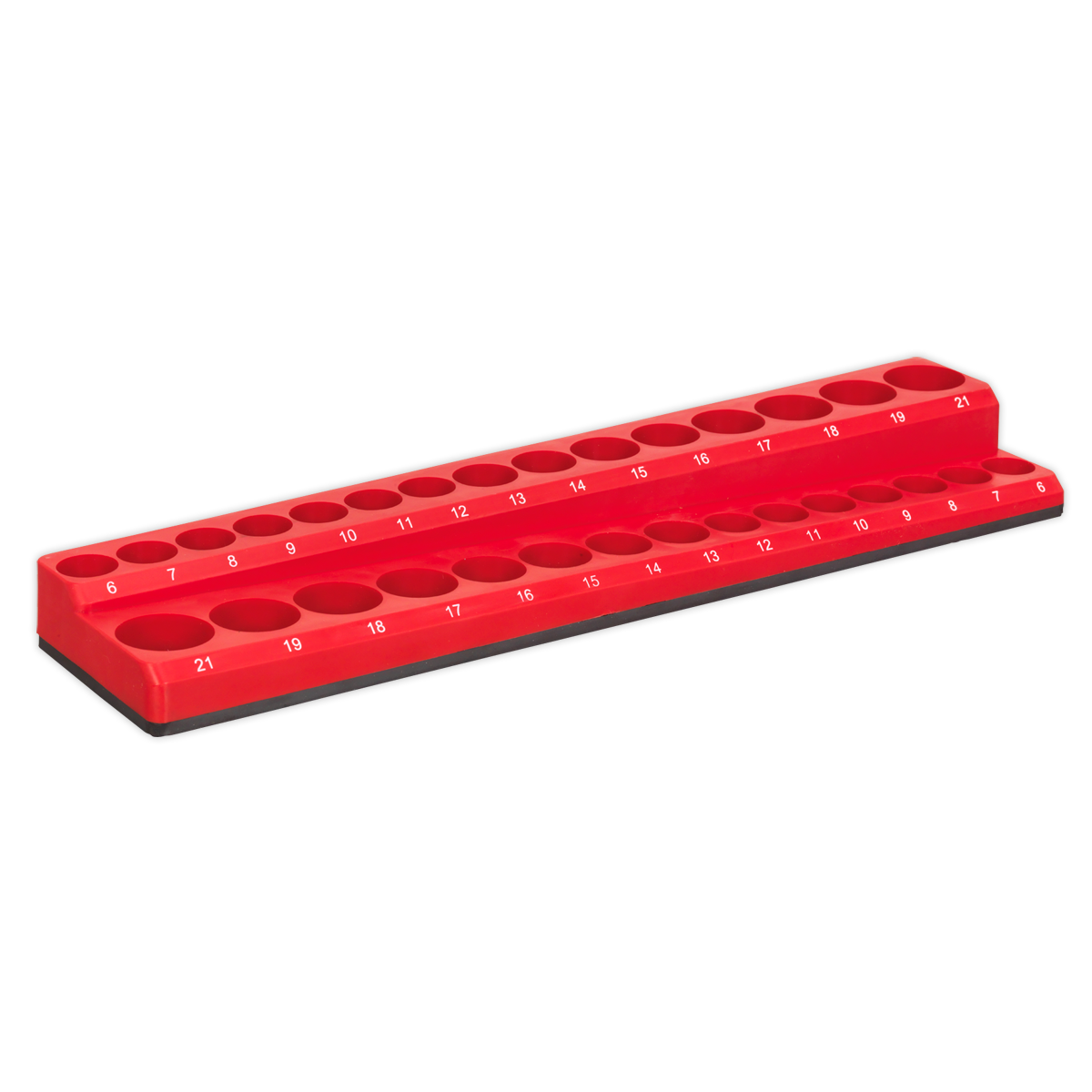 Sealey AK27086 Premier Magnetic Socket Holder 3/8"Sq Drive Capacity 30 Sockets
