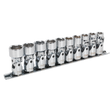 Sealey AK2710 Premier Universal Joint Socket Set 3/8"Sq Drive 10pc