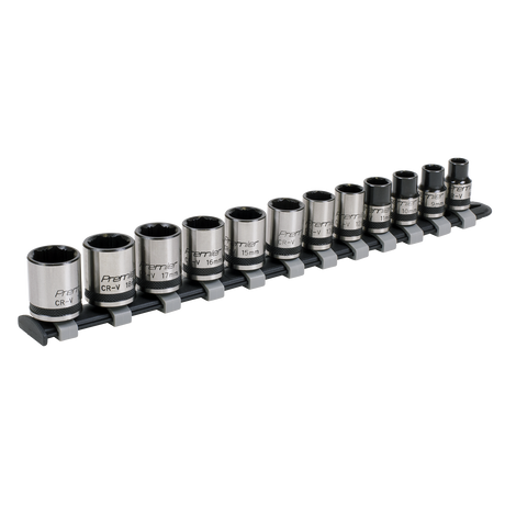 Sealey AK2741B Premier Black Lock-On™ Socket Set 3/8"Sq Drive 12pc