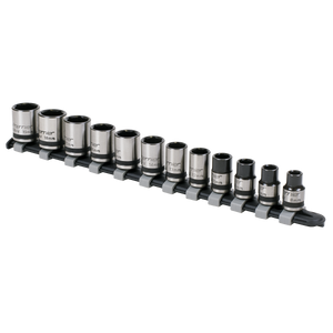 Sealey AK2741B Premier Black Lock-On™ Socket Set 3/8"Sq Drive 12pc - additional view 2