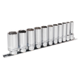 Sealey AK2743 Premier Imperial Deep Lock-On™ Socket Set 3/8"Sq Drive 11pc