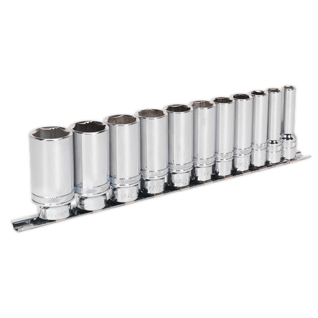 Sealey AK2743 Premier Imperial Deep Lock-On™ Socket Set 3/8"Sq Drive 11pc