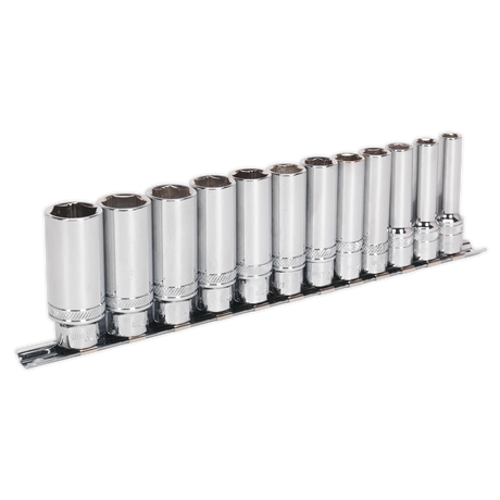 Sealey AK2744 Premier Deep Lock-On™ Socket Set 3/8"Sq Drive 12pc
