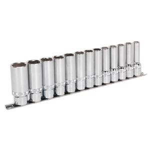 Sealey AK2745 Premier Deep Lock-On™ Socket Set 1/2"Sq Drive 13pc