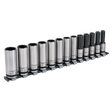 Sealey AK2745B Premier Black Deep Lock-On™ Socket Set 1/2"Sq Drive 13pc