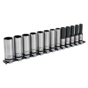 Sealey AK2745B Premier Black Deep Lock-On™ Socket Set 1/2"Sq Drive 13pc