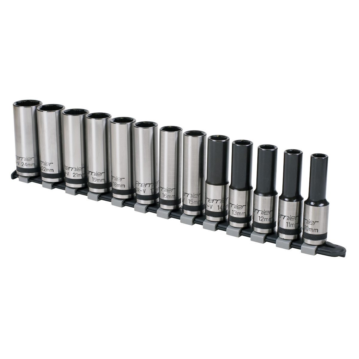 Sealey AK2745B Premier Black Deep Lock-On™ Socket Set 1/2"Sq Drive 13pc - additional view 2