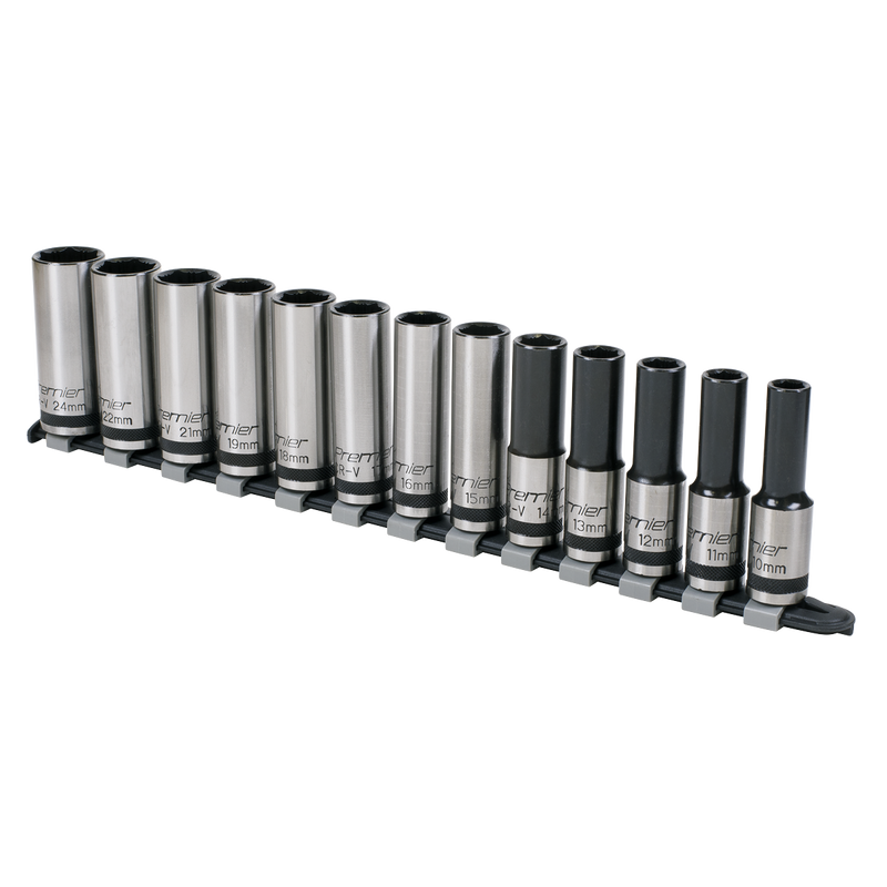 Sealey AK2745B Premier Black Deep Lock-On™ Socket Set 1/2"Sq Drive 13pc - additional view 2