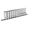 Sealey AK2747 Premier Deep Lock-On™ Socket Set 1/4"Sq Drive 13pc