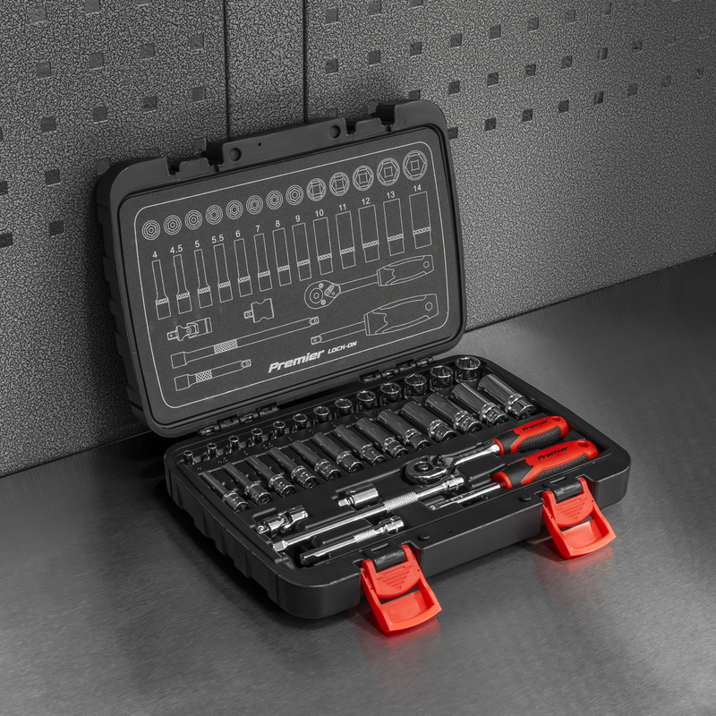 Sealey AK27480 Lock-On™ Socket Set 1/4"Sq Drive 32pc - additional view 8