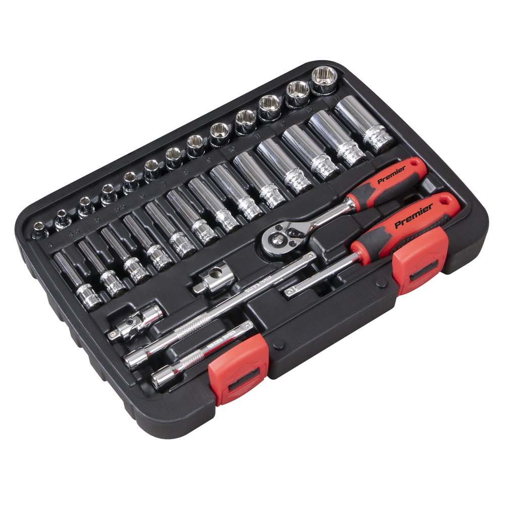 Sealey AK27480 Lock-On™ Socket Set 1/4"Sq Drive 32pc - additional view 5