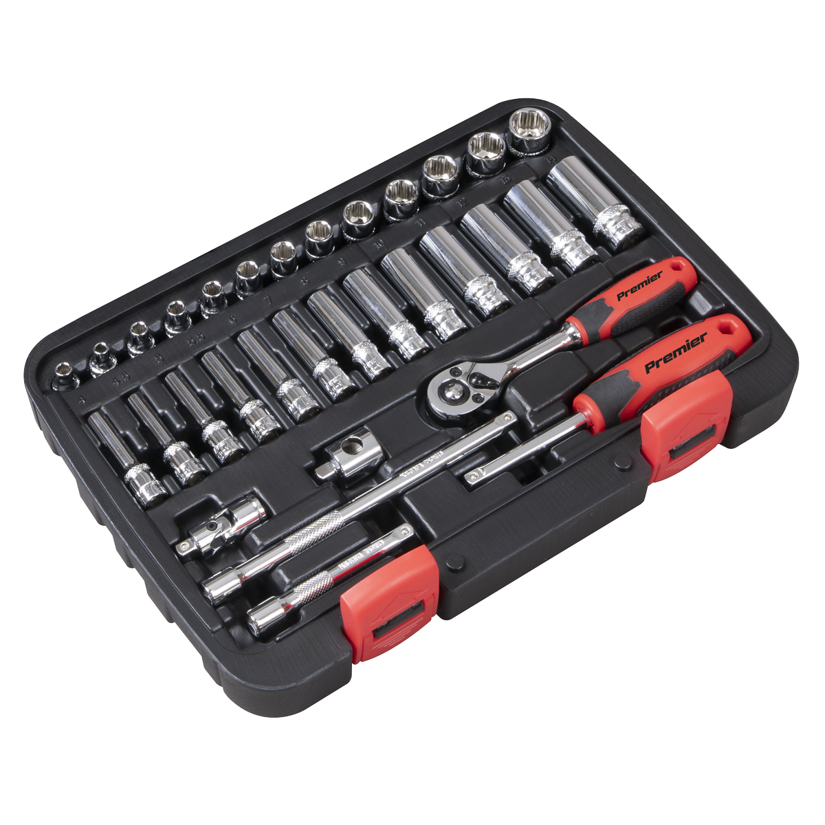 Sealey AK27480 Lock-On™ Socket Set 1/4"Sq Drive 32pc - additional view 5