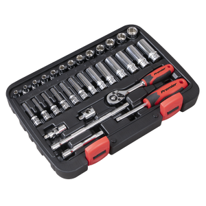 Sealey AK27480 Lock-On™ Socket Set 1/4"Sq Drive 32pc - additional view 5