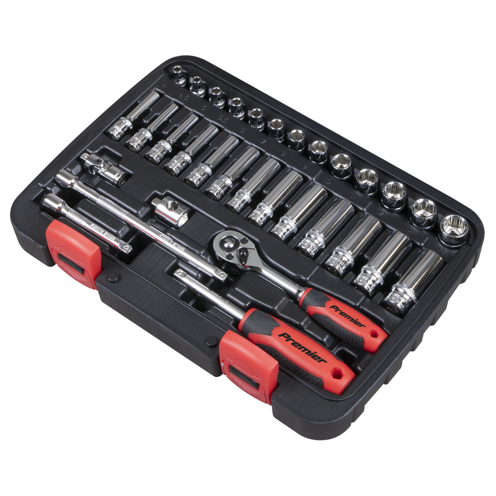 Sealey AK27480 Lock-On™ Socket Set 1/4"Sq Drive 32pc - additional view 6