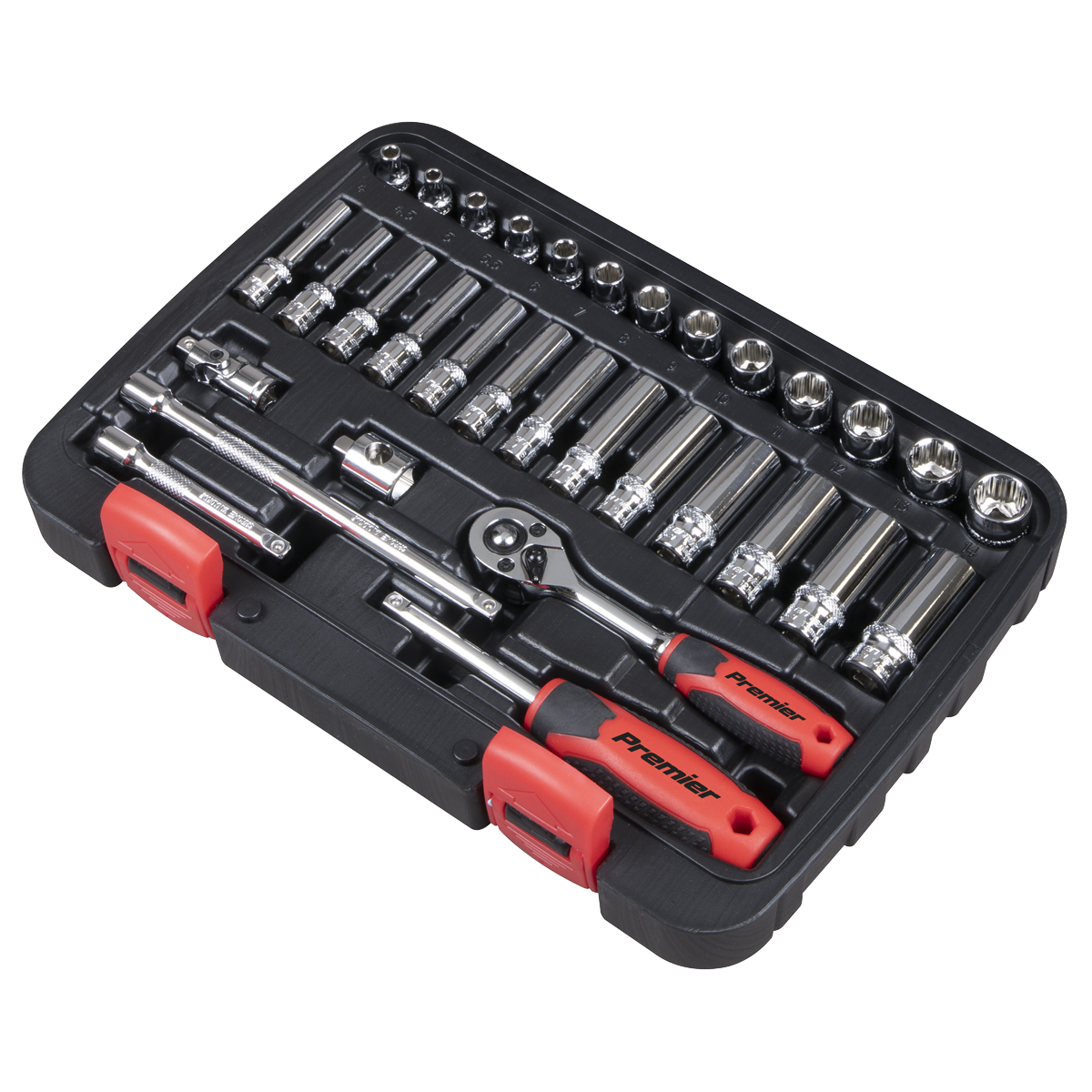 Sealey AK27480 Lock-On™ Socket Set 1/4"Sq Drive 32pc - additional view 6