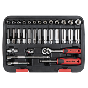 Sealey AK27480 Lock-On™ Socket Set 1/4"Sq Drive 32pc - additional view 4