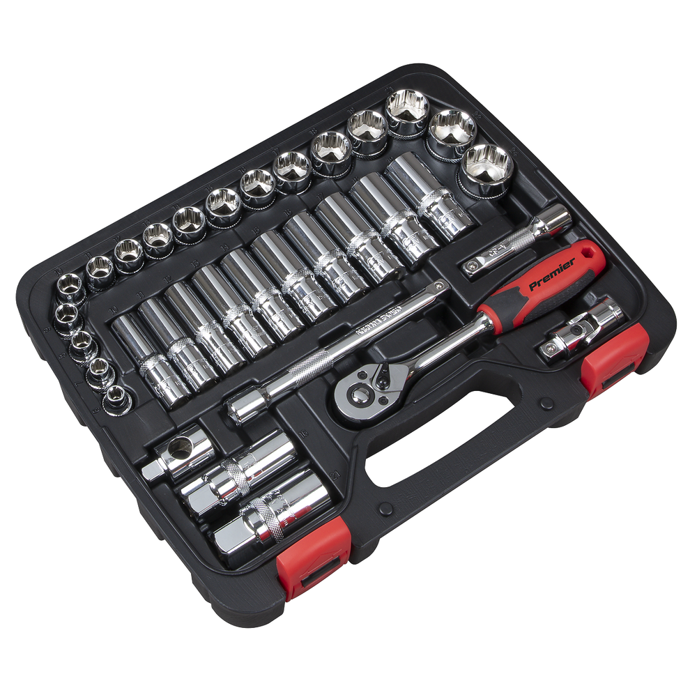 Sealey AK27481 Premier Lock-On™ Socket Set 3/8"Sq Drive 34pc - additional view 4