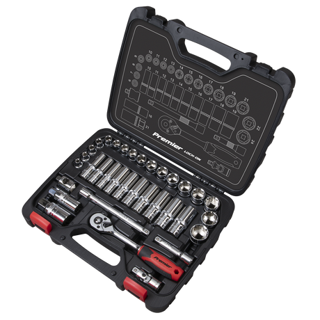 Sealey AK27481 Premier Lock-On™ Socket Set 3/8"Sq Drive 34pc - additional view 2