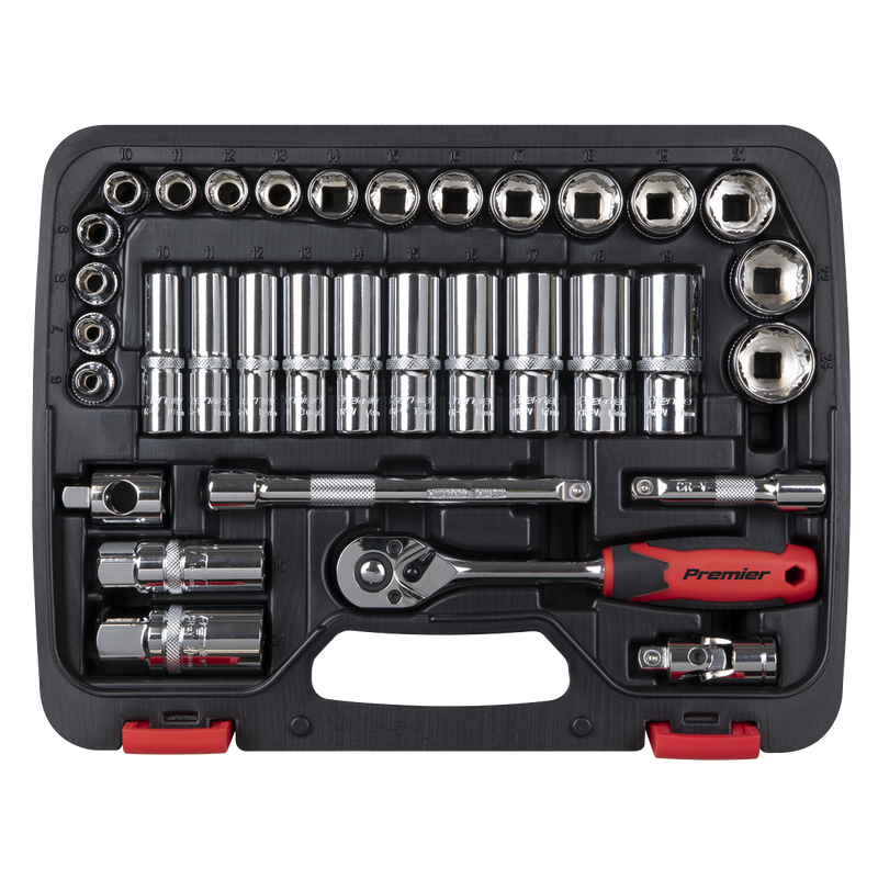 Sealey AK27481 Premier Lock-On™ Socket Set 3/8"Sq Drive 34pc - additional view 3
