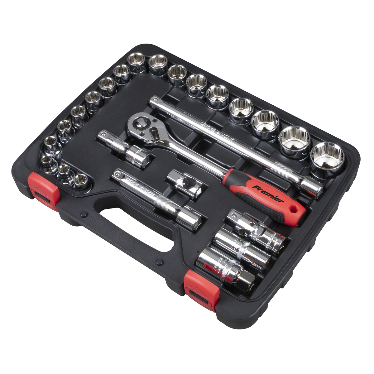 Sealey AK27482 Premier Lock-On™ Socket Set 1/2"Sq Drive 26pc - additional view 5